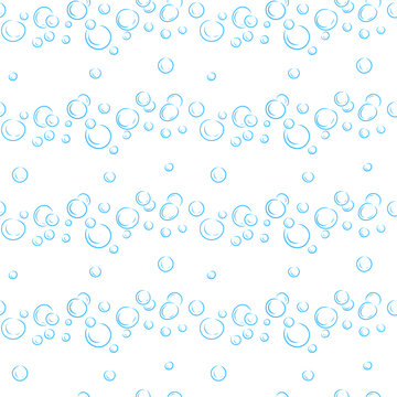 water bubble pattern. water bubble seamless pattern. doodle water bubble pattern background