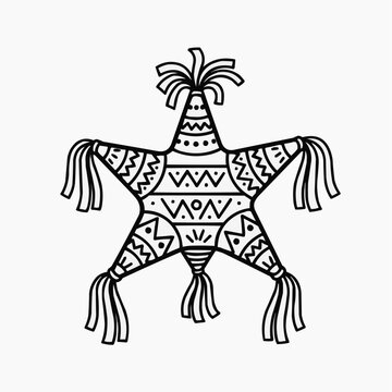 A vector graphic illustration of a traditional South American marionette toy