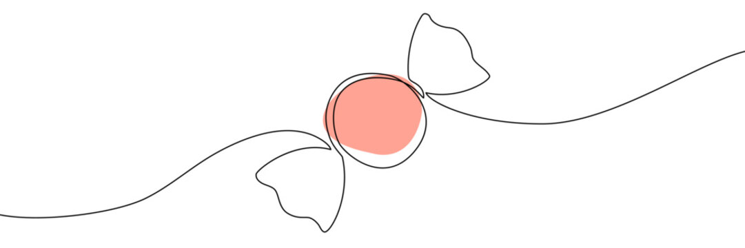 Continuous one line candy drawing art cane shop cotton peppermint. Candy line border icon vector cream caramel doodle ice sweet gelato storenlollypop lolly white popsicle outline isolated linear pop