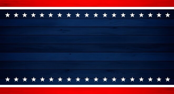 Patriotic independence day background with stars and stripes