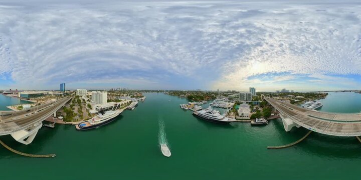 360 aerial tour Fort Lauderdale Beach Florida