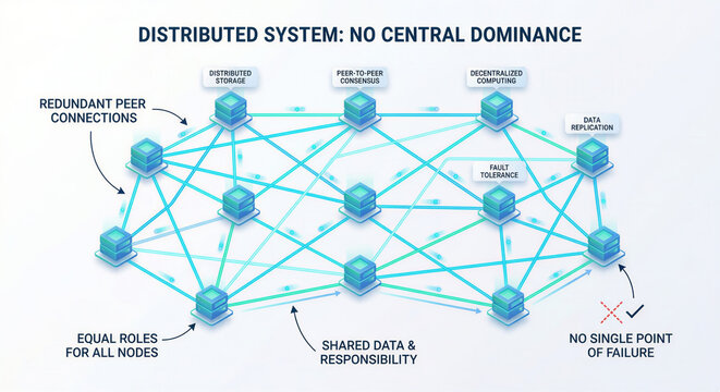 Decentralized Network Architecture No Single Point of Failure in Distributed Systems