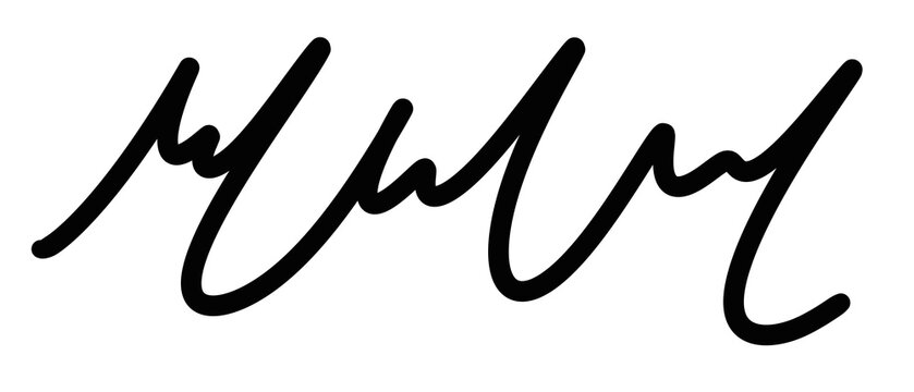 Abstract black scribble lines collection, minimalist hand drawn doodle curves