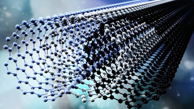 carbon nanotubes, nanotechnologies,
3D rendering