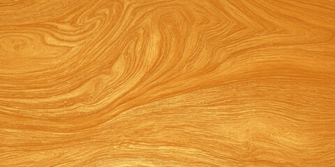 Fototapeta premium Natural Polished Wood Texture with Swirl Grain Pattern, Warm Amber Oak Background for Interior Design and Craftsmanship
