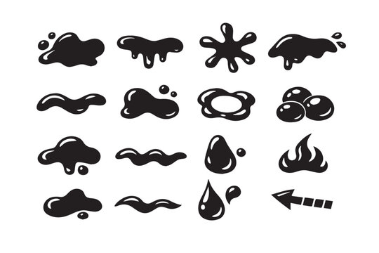 Seamless vintage style animal icon set with mustache themed silhouettes in black vector design
