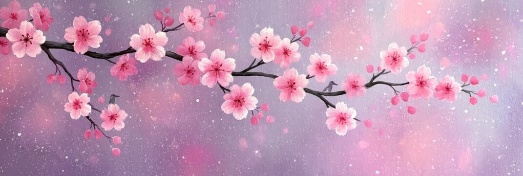 Cherry blossoms - pink trees in bloom 