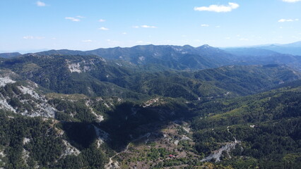 Fototapeta premium aerial view of the mountains