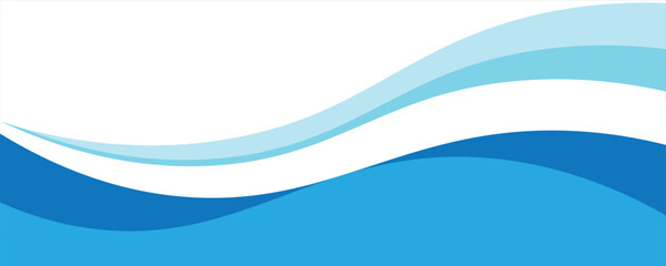 Obraz premium Abstract blue banner background. Graphic design banner pattern background template with dynamic curve shapes