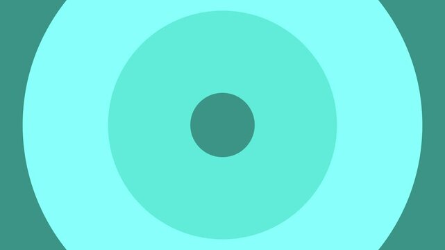 Minimal concentric circles shape background animation, Circles with a small central dot forming a minimalist target-like abstract graphic
