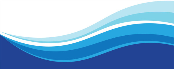 Obraz premium Abstract blue banner background. Graphic design banner pattern background template with dynamic curve shapes