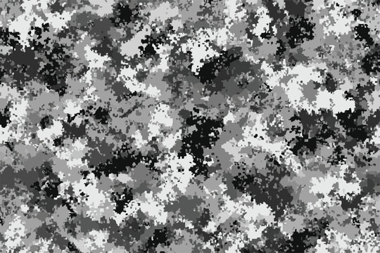 Abstract black and white camouflage texture background,high contrast abstract Camo Background
