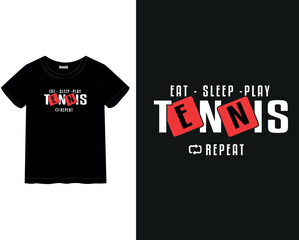 Fototapeta premium Tennis lover T-shirt