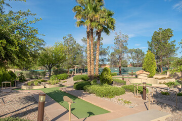 Obraz premium Outdoor park and garden Summerlin North Nevada.