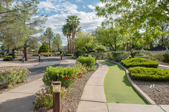 Outdoor park and garden Summerlin North Nevada.