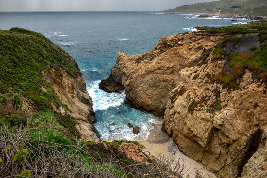 Small Inlet Along The Coast Of Garapata State Park