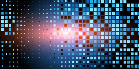 Obraz premium technology background and bit network and vector picture