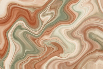 Obraz premium Abstract organic art fluid marbled texture warm earth tones natural flowing patterns
