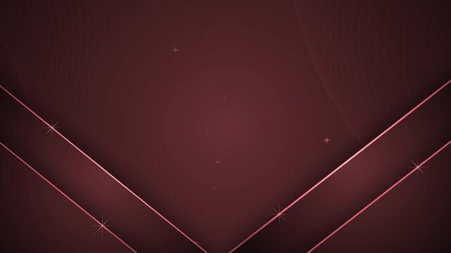 Elegant background with gold diagonal lines animation, Abstract background with diagonal gold lines and subtle star-like sparkles