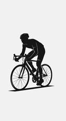 Fototapeta premium Cyclist Silhouette