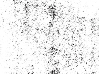 Obraz premium Grunge distressed texture black and white, abstract rough overlay background with dust, scratches and grain isolated on white
