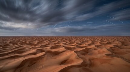 Naklejka premium Rub al Khali empty quarter endless sand dune field aerial