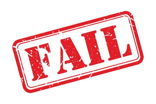 Red Fail Stamp grunge distressed