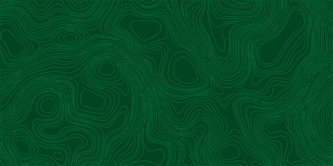 Seamless green abstract background with wavy vector lines and a floral damask texture creates a vintage textile pattern for an elegant decorative wallpaper backdrop © Lily