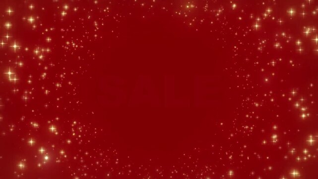 Dark Red 8B0000 Hex Code - Sale Glitter Shimmer Particles Sparkles Stars Flying Movement loop animation abstract background particles glow fluid motion graphics template marketing promo content empty