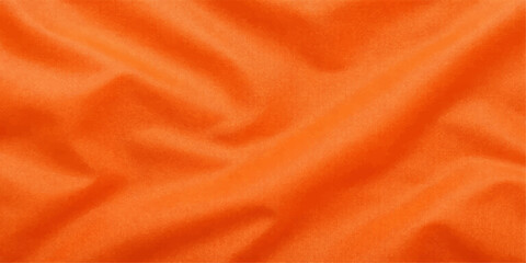 Vibrant orange textile cascades in soft folds. showcasing rich texture and a play of light and shadow, evoking a sense of luxury and elegance. © ITS OK