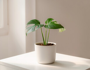 Obraz premium green plant in a pot