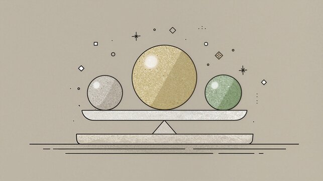 A yoke that is easy, minimalist vector style illustration