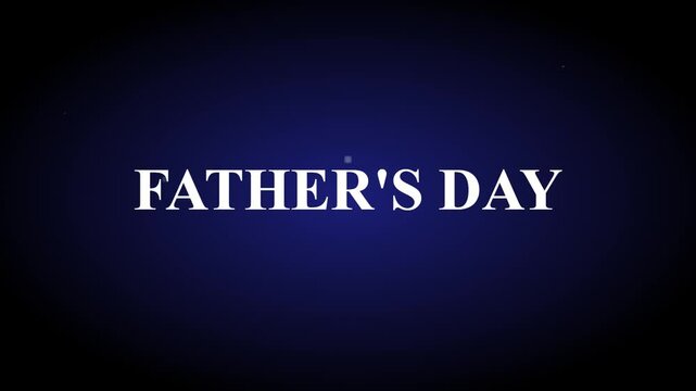 Father's day greeting motion animation
