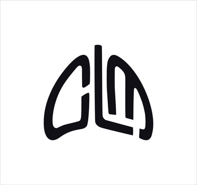 clm heart cl lm ml c letter logo design. Minimal monogram emblem, classic style  Alphabet vector logo design. Premium Business logo, White background