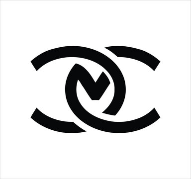cmc cm mc m cc c letter logo design. Minimal monogram emblem, classic style  Alphabet vector logo design. Premium Business logo, White background