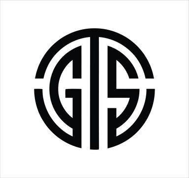 ctgs ct tg gs c letter logo design. Minimal monogram emblem, classic style  Alphabet vector logo design. Premium Business logo, White background
