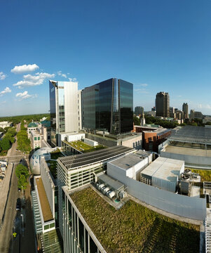The museum of natural science in downtown Raleigh, a LEED certified building with a sustainable green roof