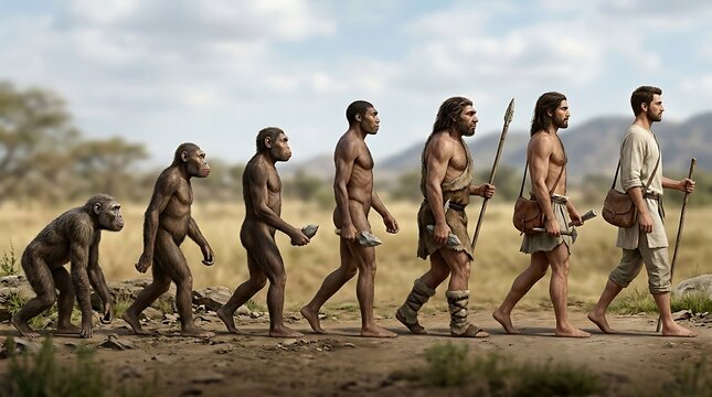 Human Evolution Timeline from Ape to Modern Man