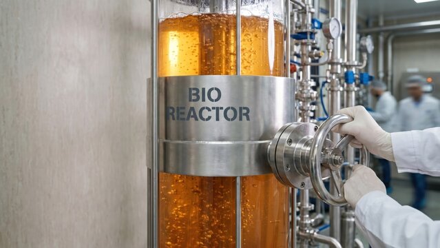 Bioreactor for Cellular Mass Production with Stainless Steel Valve