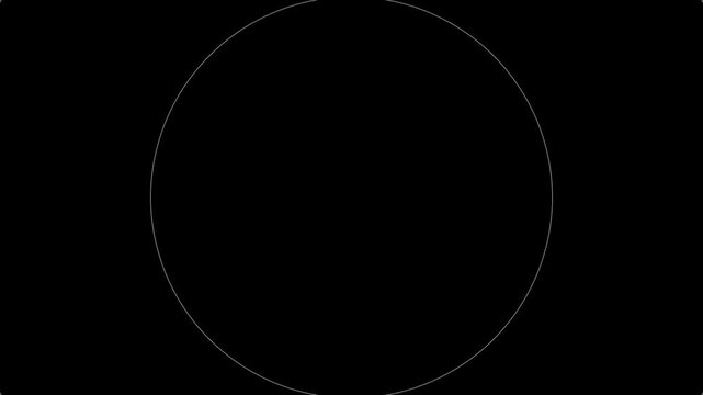 Minimalist concentric circles animation