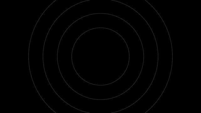 Minimalist concentric circles animation