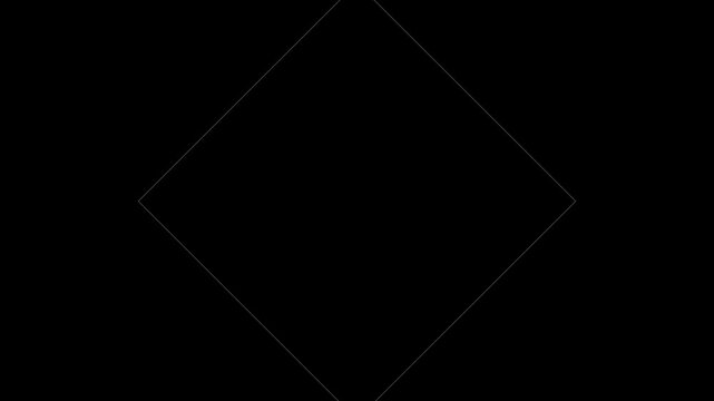 Minimalist diamond shape motion animation