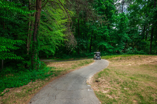 Full throttle down the cart path, precision is optional, The Ch&acirc;teau &Eacute;lan Golf Club, Braselton, Georgia, United States of America