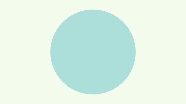 Minimalist light blue circle motion animation