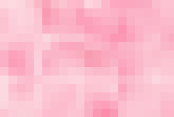 Fototapeta premium Gradient pink background. Abstract pinky mosaic backdrop, soft pastel pixel grid texture in blush and rose tones, minimal geometric pattern, elegant digital backdrop for branding, design, wallpaper