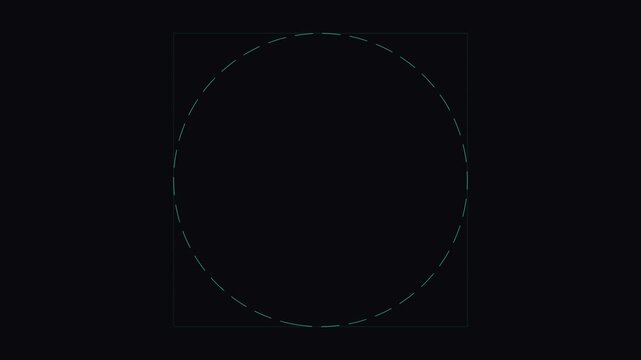 Minimalist loading circle hud animation
