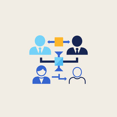 Fototapeta premium Business people network communication teamwork.
