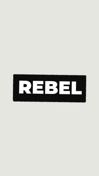 Edgy Rebel Grunge Typography Animation for Streetwear Promo