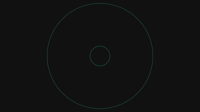 Minimalist pulsing circles motion animation