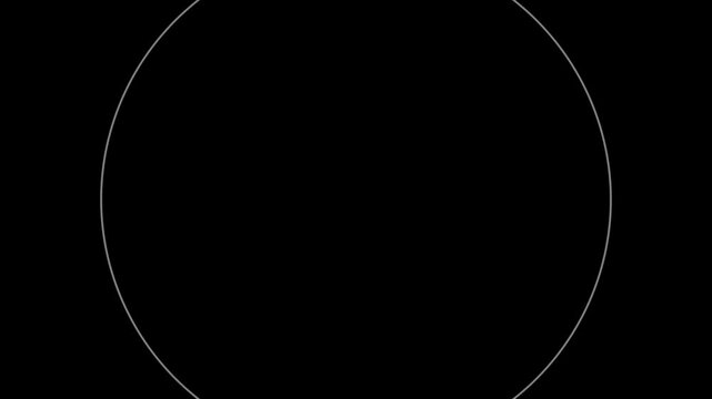 Minimalist white circle loading animation